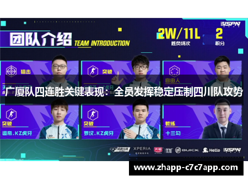广厦队四连胜关键表现：全员发挥稳定压制四川队攻势